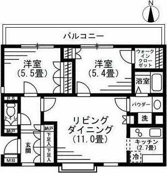 ラナイグレイス国立の物件間取画像