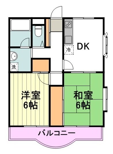 サンライズ国立　の物件間取画像