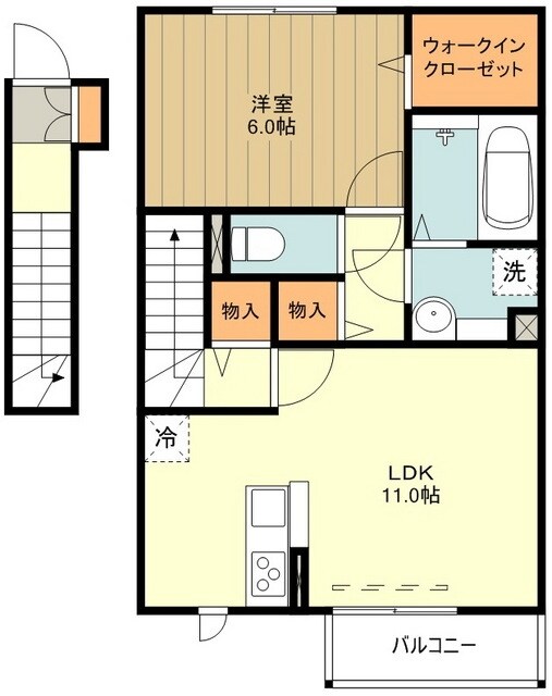 リヴェールの物件間取画像