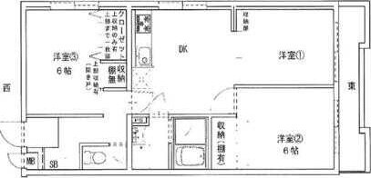 コーポカナイの物件間取画像