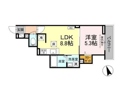 Asset-Court錦町の物件間取画像