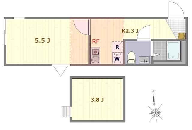 (仮称)稲田堤菅城下APの物件間取画像