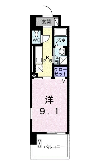 プラウディア多摩川の物件間取画像