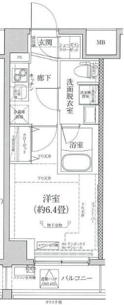 ティモーネプレミアム立川の物件間取画像