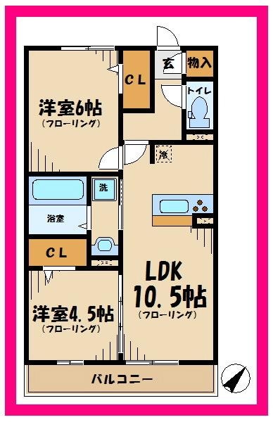 セレニティーステージの物件間取画像