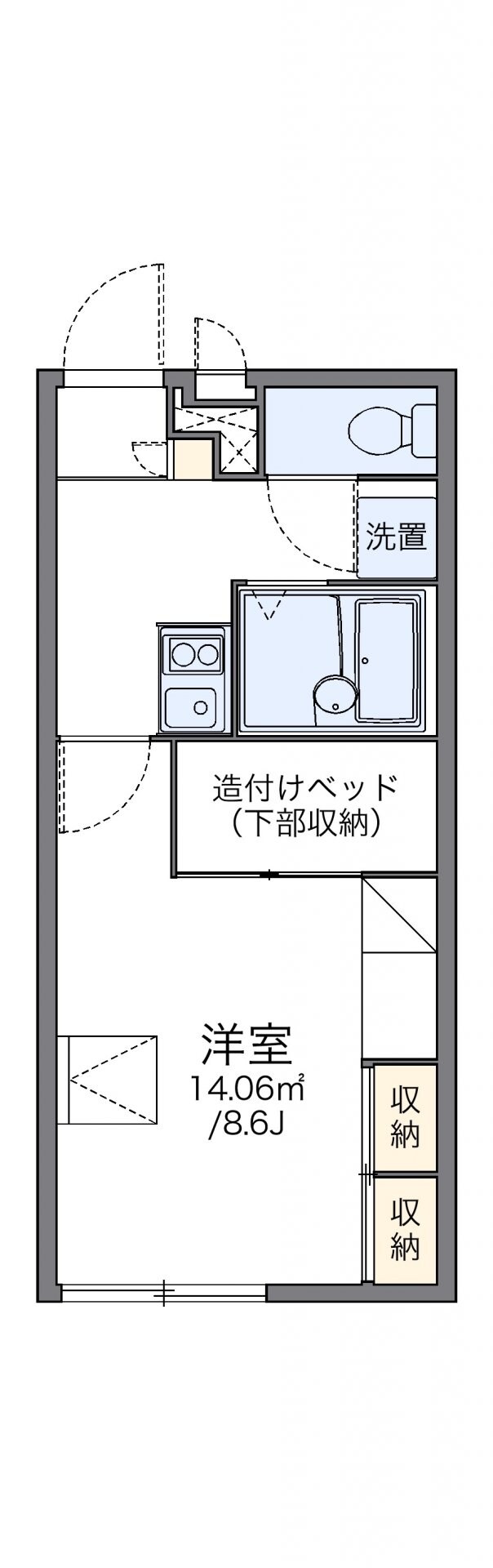 レオパレスグリーンの物件間取画像