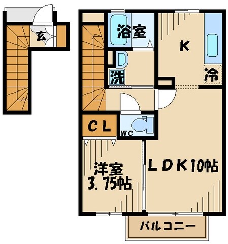 リヴェールαの物件間取画像