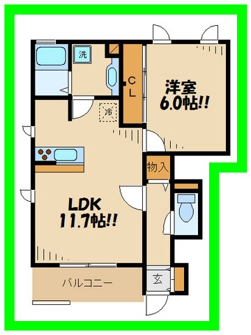 ソレアードＡの物件間取画像