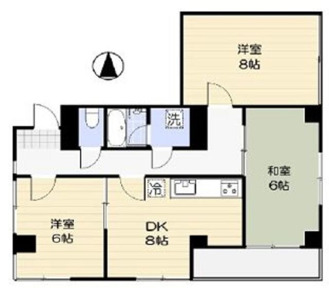 国分寺シティハイツの物件間取画像