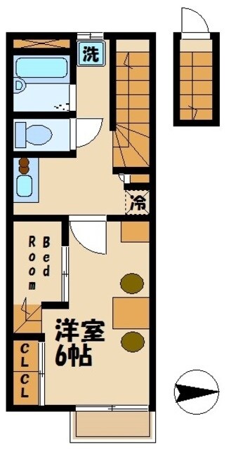 レオパレスフェリーチェの物件間取画像