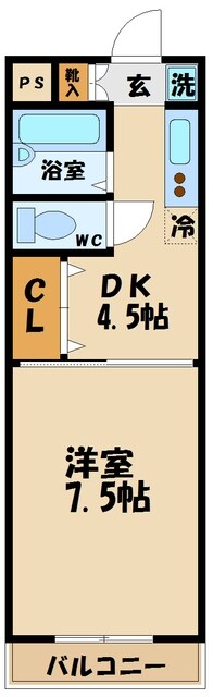 サンモール深大寺２の物件間取画像