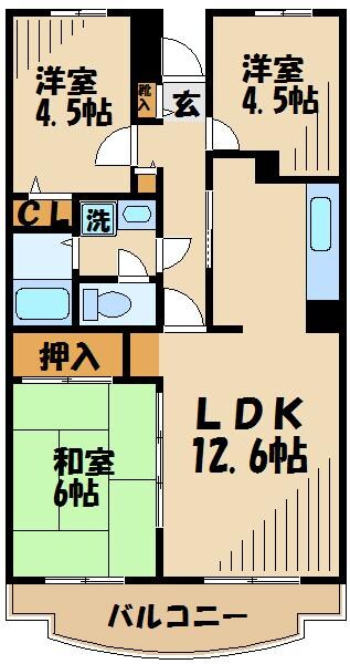 パストラル芦花公園の物件間取画像