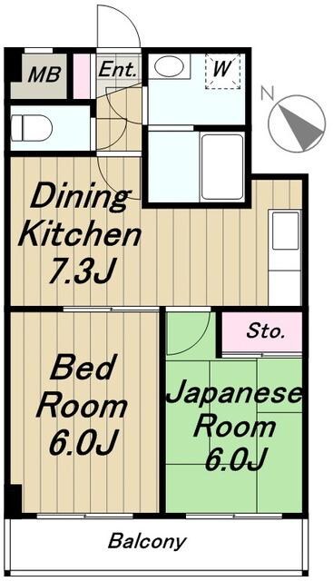 パストラル野沢壱番館の物件間取画像