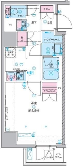 ジェノヴィア桜上水ＩＩの物件間取画像