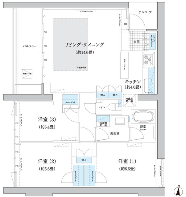 ガーデニエール砧　ＷＥＳＴの物件間取画像