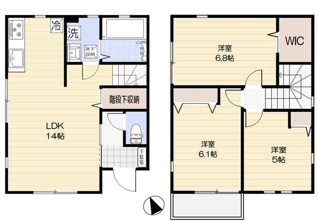 ブルースカイテラス　１号棟の物件間取画像