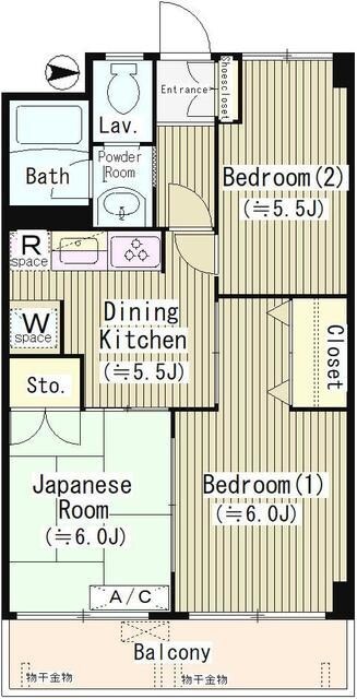 横田ファイブの物件間取画像