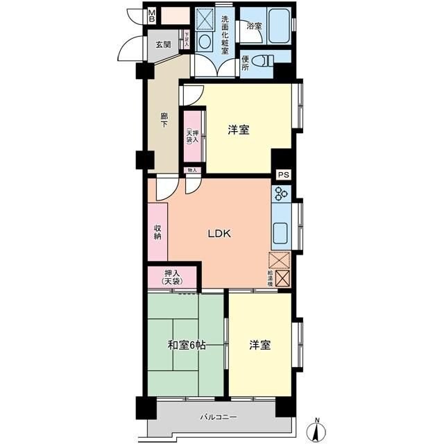 第３千歳船橋ヒミコマンションの物件間取画像