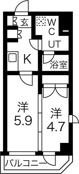 ミルーナヒルズ喜多見の物件間取画像