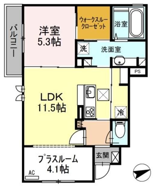 レヴェール砧の物件間取画像