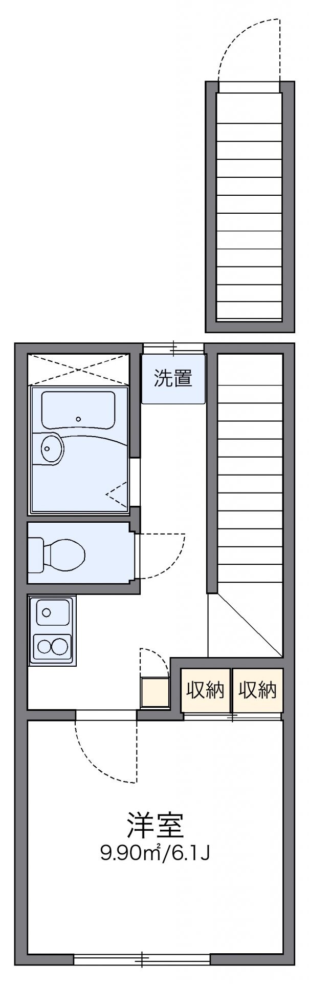 レオパレス中原の物件間取画像