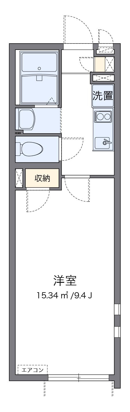 クレイノプラムテラス　粕谷の物件間取画像