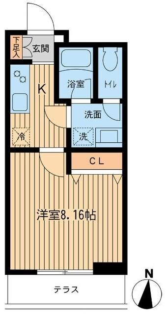 ＳＯＲＡＭＩ　ＴＥＲＲＡＣＥ　ＭＡＴＳＵＢＡＲＡの物件間取画像