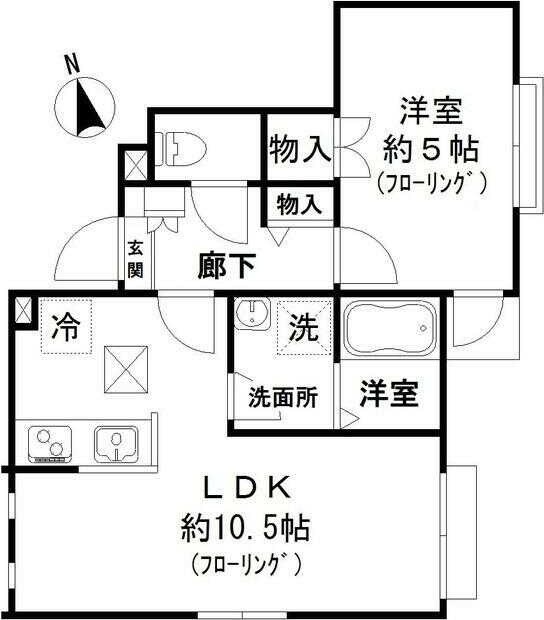 レフィナード尾山台の物件間取画像