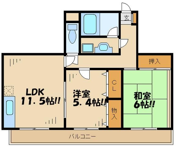 キャロット廻沢の物件間取画像