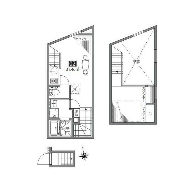 祖師谷アパートメントＥの物件間取画像