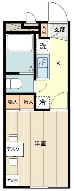 レオパレス小荷田２の物件間取画像