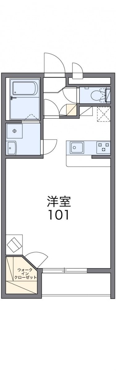 レオパレスコスモスカイIIの物件間取画像