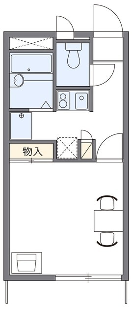 レオパレスハビタＡの物件間取画像