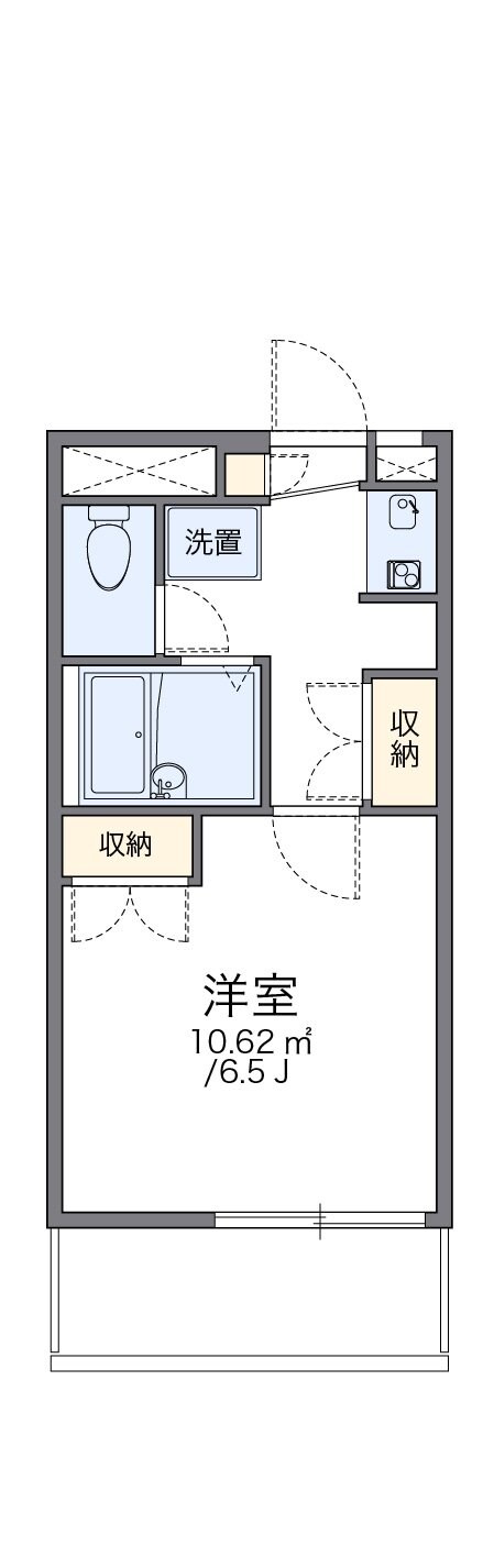 レオパレスヒルズ日野の物件間取画像