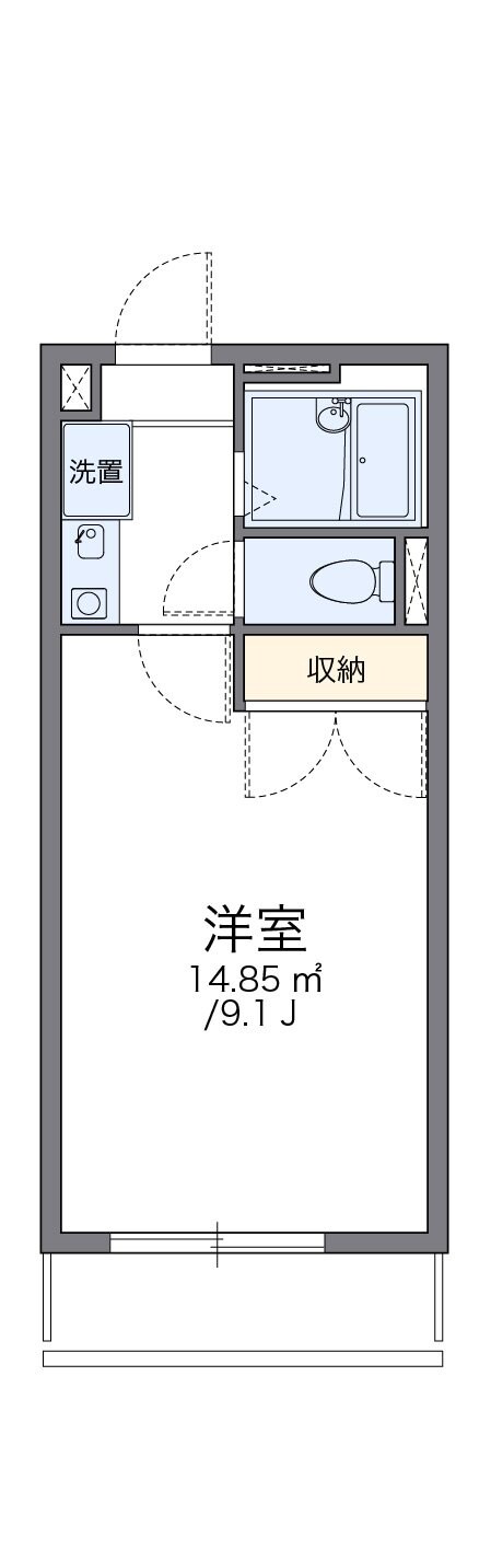 レオパレスＭ＆Ｙの物件間取画像