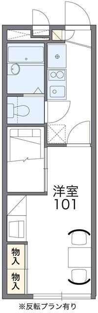 レオパレスＧａｔｅｓＭｉｌｌｓの物件間取画像