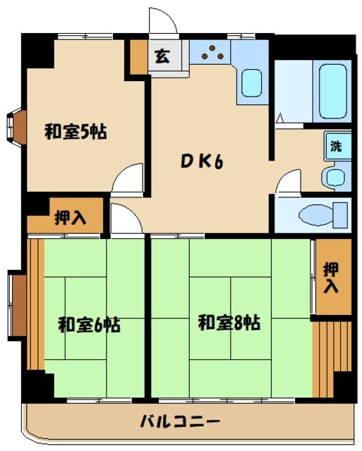 エレガンスビルの物件間取画像