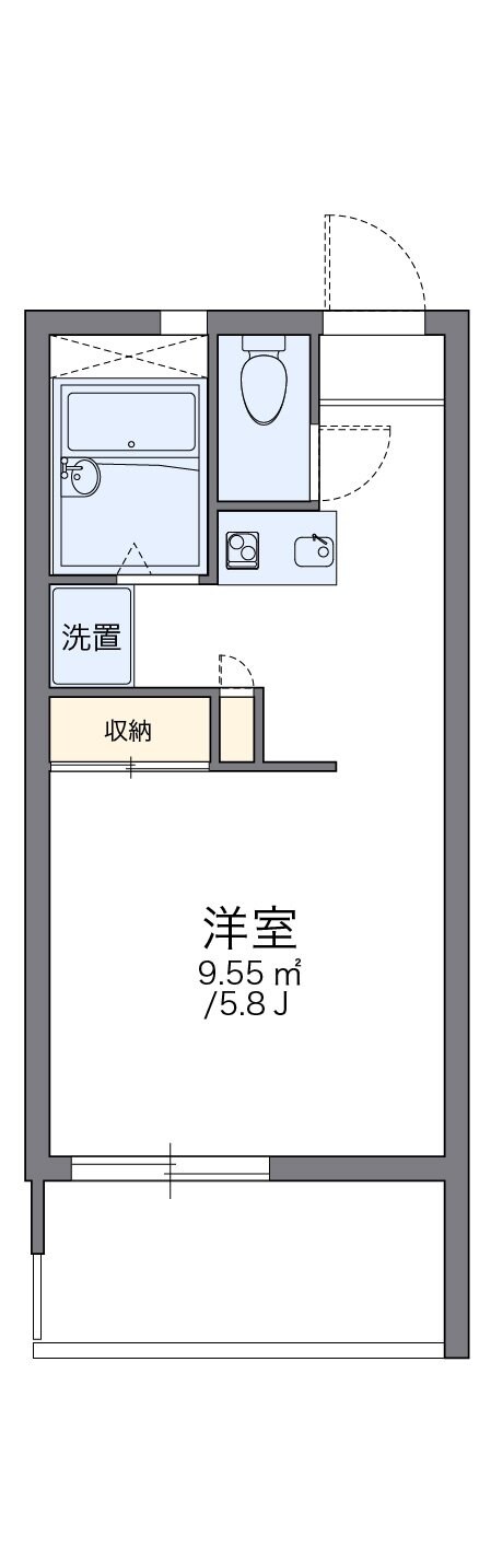 レオパレスエスパドンの物件間取画像