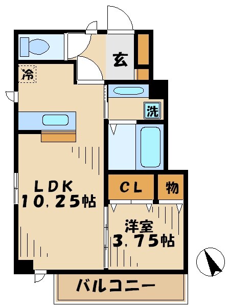 セジュールコトＤの物件間取画像