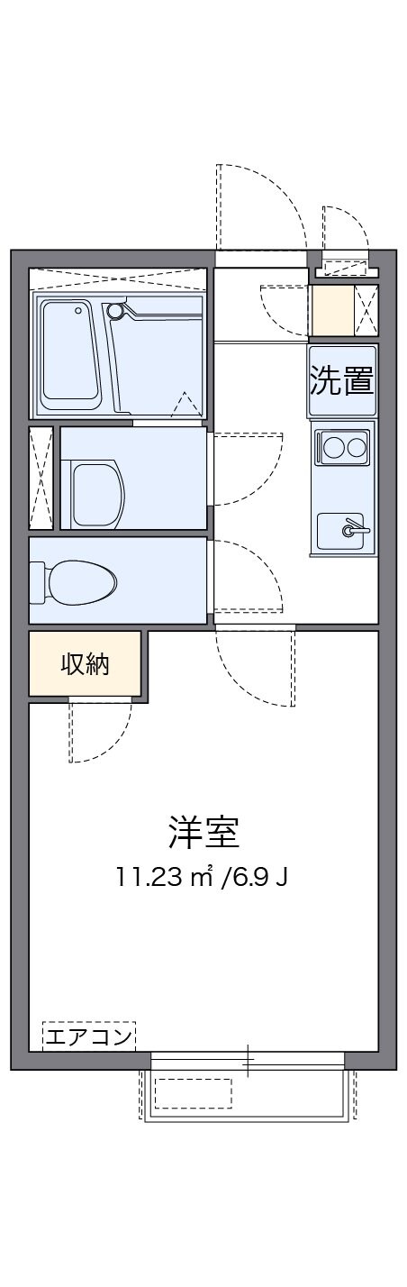 クレイノエブリシンIIの物件間取画像