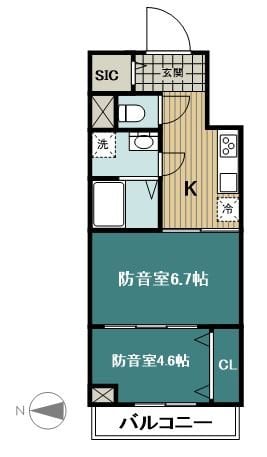 Wレジデンス多摩川の物件間取画像