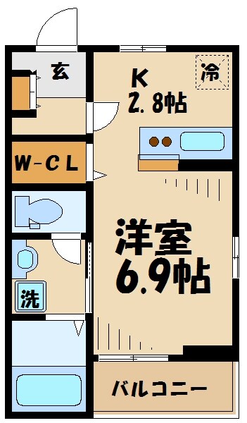 サビーフクホーの物件間取画像