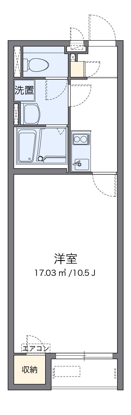 クレイノユートピアの物件間取画像