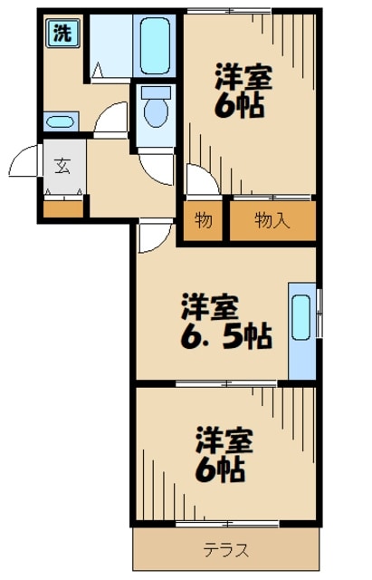 ノースカルミアＡの物件間取画像