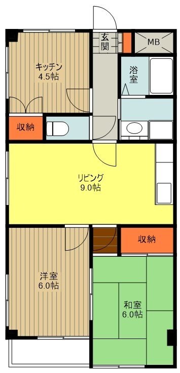 第2江塚ビルの物件間取画像