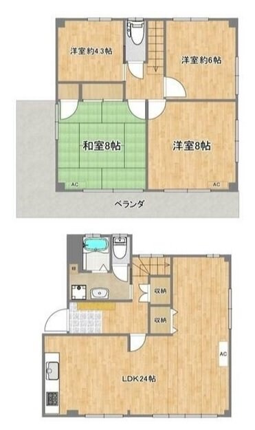 三沢５丁目戸建ての物件間取画像