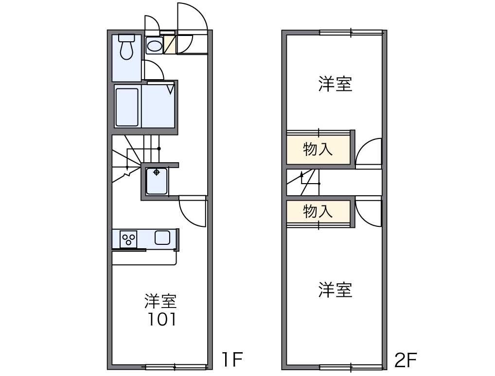 レオパレスシャルマンの物件間取画像