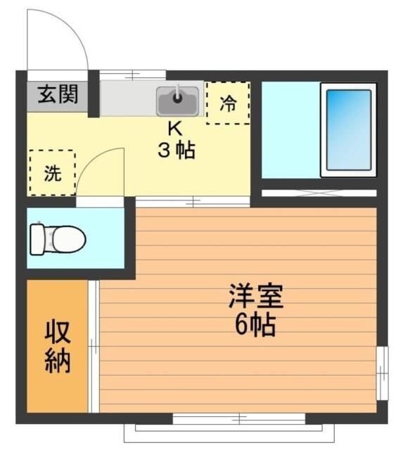 エイム散田の物件間取画像