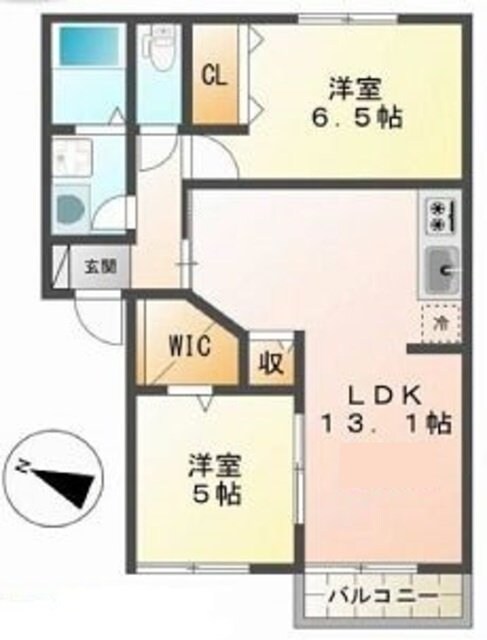 メゾン朝倉野の物件間取画像