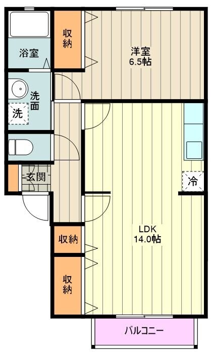 フレグランス梨の木　Bの物件間取画像